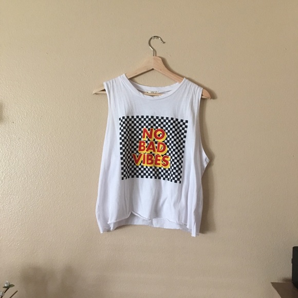 Local Lab Tops - 🧲🏁 No Bad Vibes Checkered Top 🏁☁️